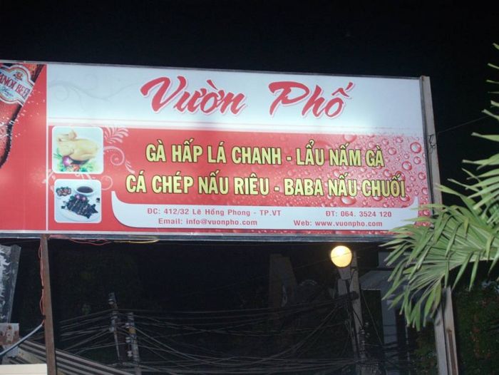 Vườn Phố - Nơi thưởng thức ẩm thực ngon ở Vũng Tàu trong một không gian đơn giản, gần gũi