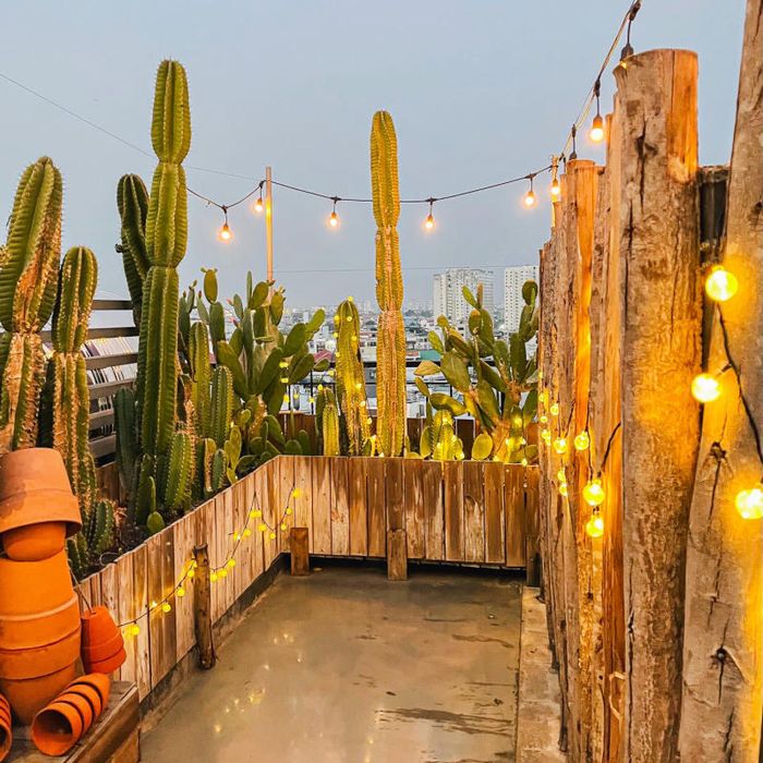 Thưởng thức cảnh Sài Gòn về đêm từ trên cao 8 tại Trăng Non Rooftop sẽ khiến bạn say đắm.