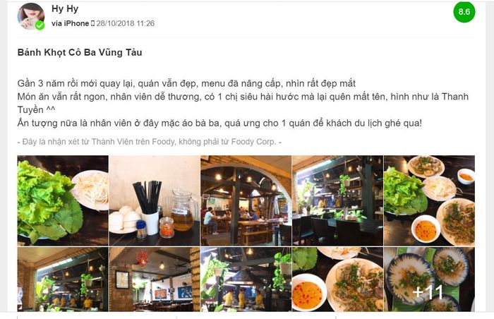 Bánh khọt Cô Ba Vũng Tàu - Một món ăn dân dã đậm đà không thể bỏ qua