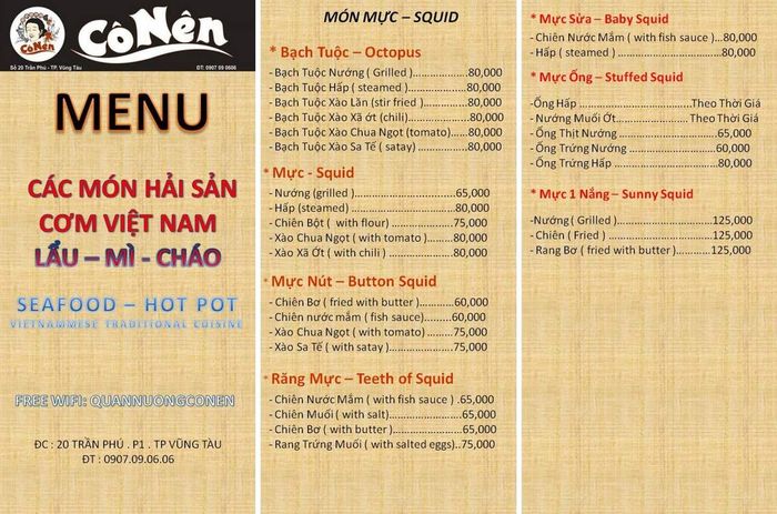 Quán nướng Cô Nên Vũng Tàu – Thưởng thức hải sản ngon lành với giá cả phải chăng 4