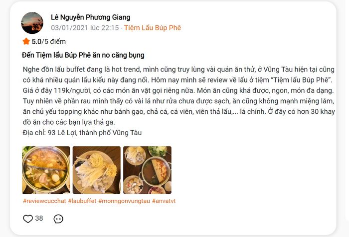 Nằm giữa trung tâm thành phố biển Vũng Tàu là một Tiệm Lẩu Búp Phê màu vàng nhỏ xinh