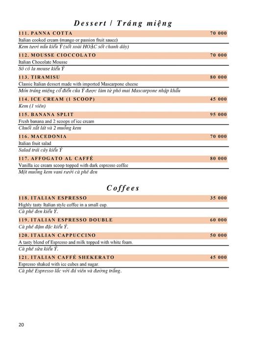 Luca Pizza & Italian Restaurant - Sự phong phú của ẩm thực Ý giữa trung tâm Vũng Tàu 18