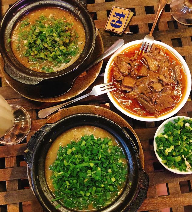 Cháo tim cật Hà Nội