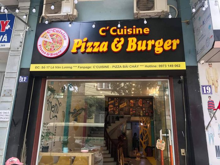 ```Thưởng thức đồ ăn tại C Cuisine Pizza & Burger và quên hết con đường về.```