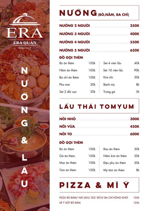 Era Quán – Điểm đến ẩm thực Việt với kiến trúc Châu Âu sang trọng lần thứ tư