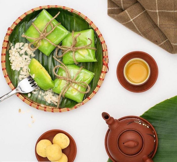 Bánh cốm Hà Nội, những chiếc bánh nhỏ mang hồn quê thủ đô.