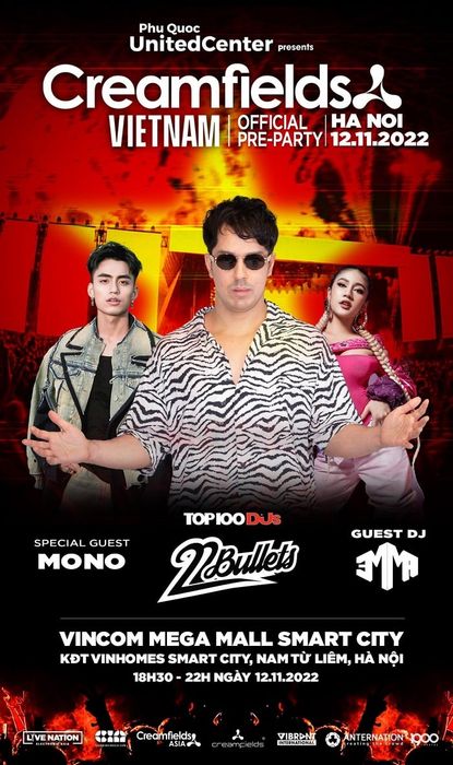 Buổi tiệc trước ngày diễn ra Creamfields