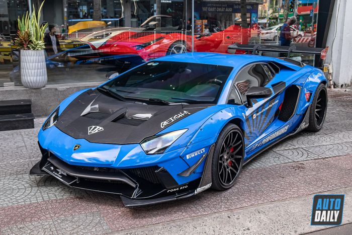 Siêu xe Lamborghini Aventador độ Liberty Walk độc nhất tại Việt Nam quay trở lại với màu sơn gốc aventador-liberty-walk-Mytour-1.JPG