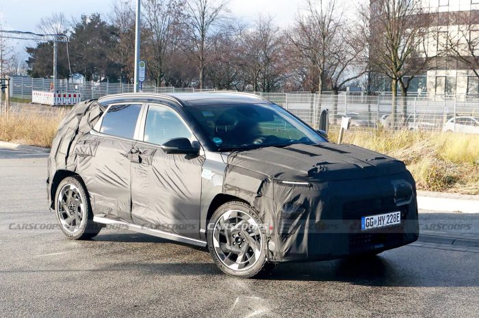 Hyundai Kona Electric 2025 xuất hiện trong bài thử nghiệm với phiên bản N Line thể thao hyundai-kona-electric-n-line-scoop-5-2048x1361.webp