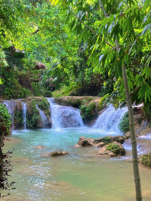 Trải nghiệm tắm suối không giống ai tại Thác Mu 2
