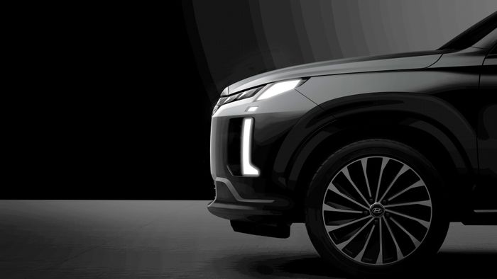 Hyundai Palisade 2023 lộ diện trước ngày ra mắt.