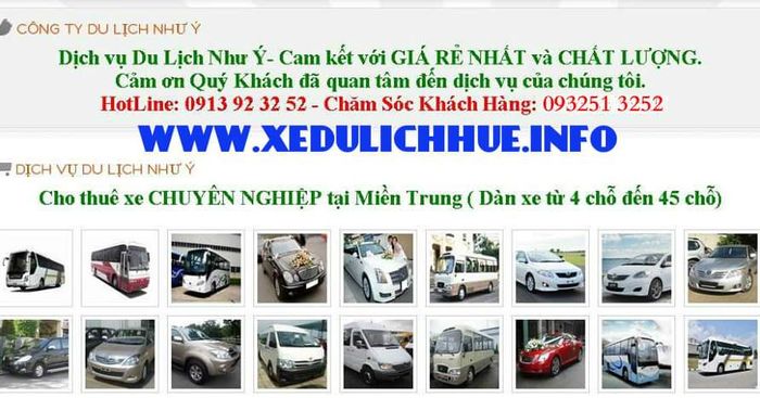 Lợi ích khi thuê xe du lịch đi lại ở Huế