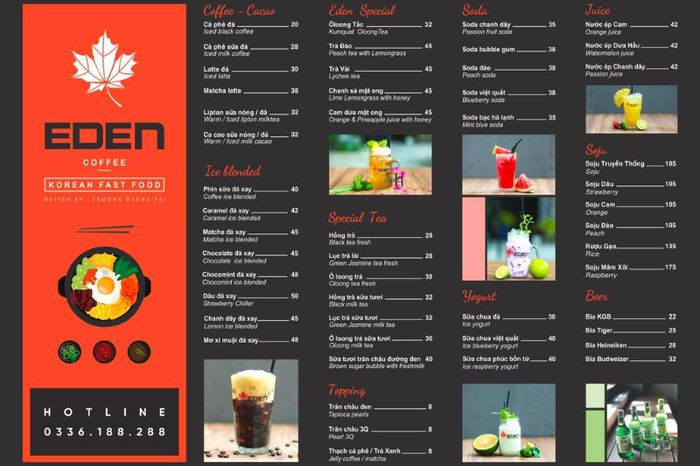 Trải nghiệm dịch vụ tại EDEN Coffee