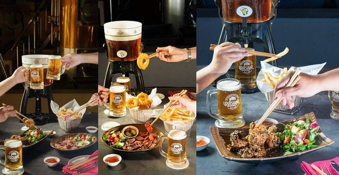Lousiana Brewhouse Nha Trang - Điểm đến ẩm thực Á Âu nổi bật với hương vị bia tự nấu đặc biệt.