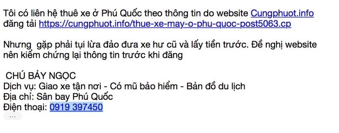 Kinh nghiệm thuê xe máy ở Phú Quốc tự túc số 10