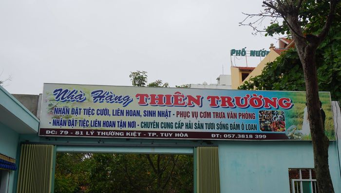 Nhà hàng Thiên Trường Phú Yên - Nơi thưởng thức hải sản ngon và giá cả phải chăng 3
