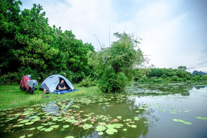 Lều trại bên Hồ Yên Phú ngắm bức tranh sơn thủy hữu tình 11