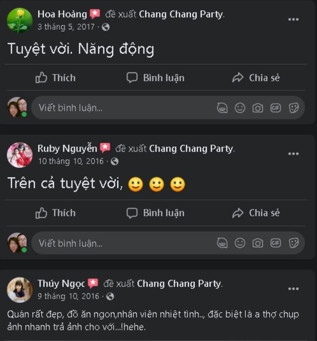 Tham gia vào các bữa tiệc đặc sắc tại Chang Chang Party Quảng Bình