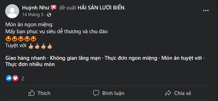 Hải sản từ Lưới Biển: điểm đến để thưởng thức vitamin biển cho những người yêu thích ẩm thực