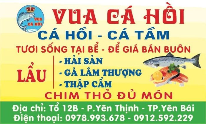Còn chần chừ gì nữa, đội ngũ mê hải sản ơi, hãy ghé thăm Nhà hàng vua cá hồi Yên Bái ngay thôi!