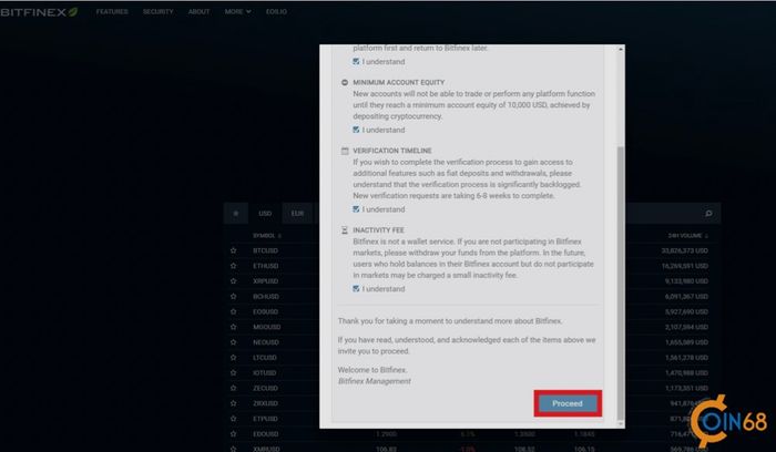 Hướng dẫn tạo tài khoản Bitfinex