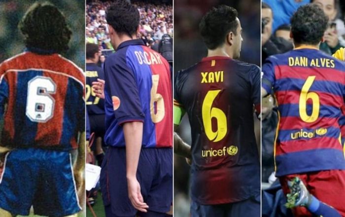 Những trung vệ thường mặc áo số 6