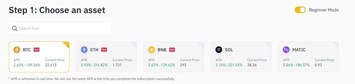 Binance: Sản phẩm Dual Investment