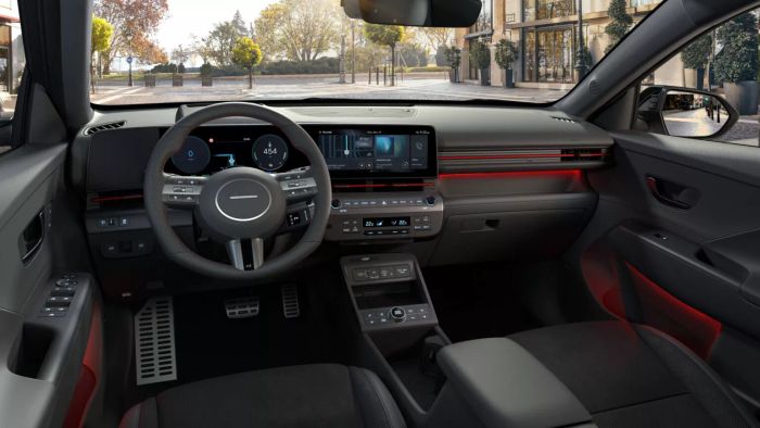 Hyundai Kona Electric N Line được giới thiệu với diện mạo thể thao nổi bật.
