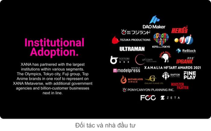 Đối Tác và Nhà Đầu Tư Xana
