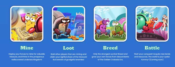 Điểm nổi bật của dự án Game NFT Crabada