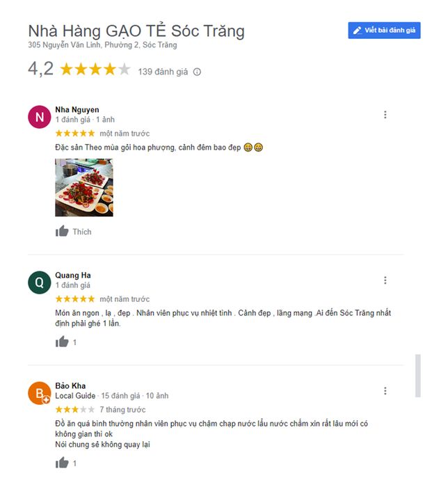 Khám phá Gạo Tẻ Restaurant Sóc Trăng với thực đơn hấp dẫn không thể bỏ qua