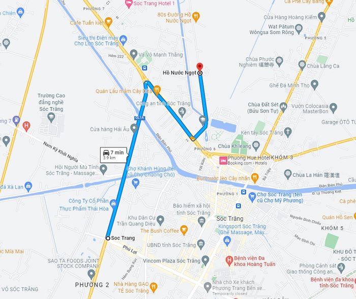 Hồ nước ngọt Sóc Trăng, một không gian xanh giữa lòng thành phố