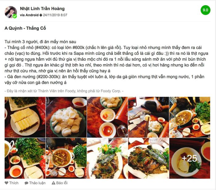 A Quỳnh Sapa - Nơi hội tụ hương vị và chất lượng tuyệt vời