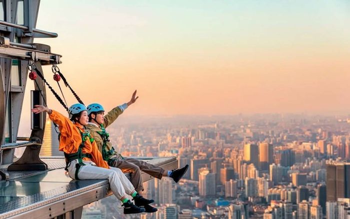 Tháp Kim Mậu phồn hoa giữa bầu trời Thượng Hải 5