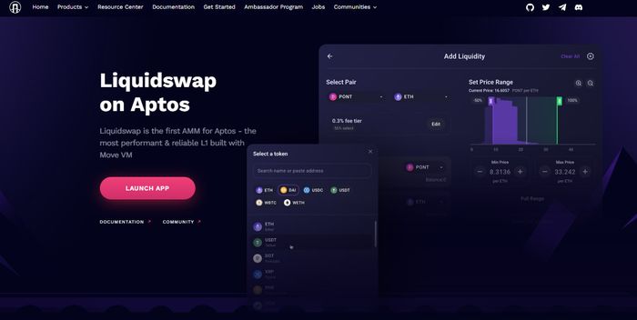 Swap Linh hoạt của Mạng Potem trên Aptos