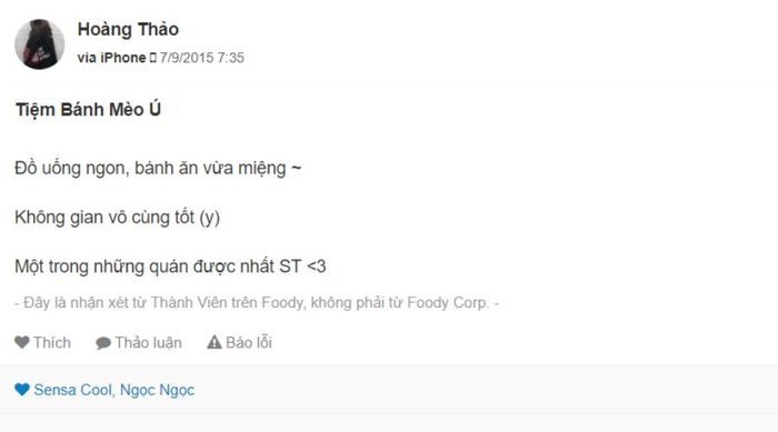 Tiệm Bánh Mèo Ú ở 130 Bà Triệu, điểm đến lý tưởng cho những ai yêu thích đồ ngọt