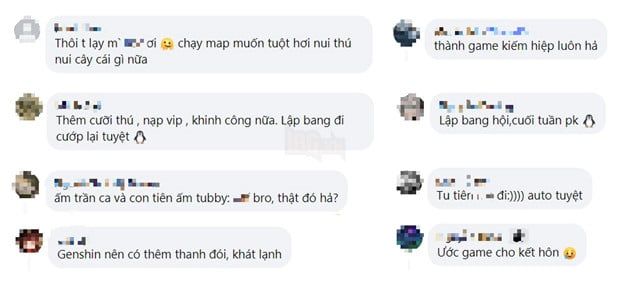 Game thủ trong Genshin Impact đột ngột yêu cầu thêm tính năng của trò chơi kiếm hiệp