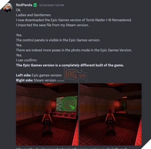 Nhà Phát Triển Tomb Raider Remastered Xin Lỗi Về Bản Game Lỗi Cho Người Chơi 2