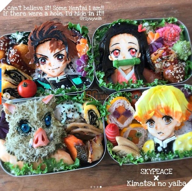 Các tác phẩm bento độc đáo, lấy cảm hứng từ nhân vật anime, chỉ để ngắm thôi, chẳng muốn ăn.