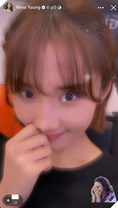 Mina Young bất ngờ xuất hiện với kiểu tóc mới
