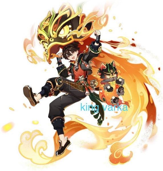 Genshin Impact: Leaker tiết lộ bộ kỹ năng của Gaming - Sát thương Hỏa từ xa với cơ chế đáp đất 2