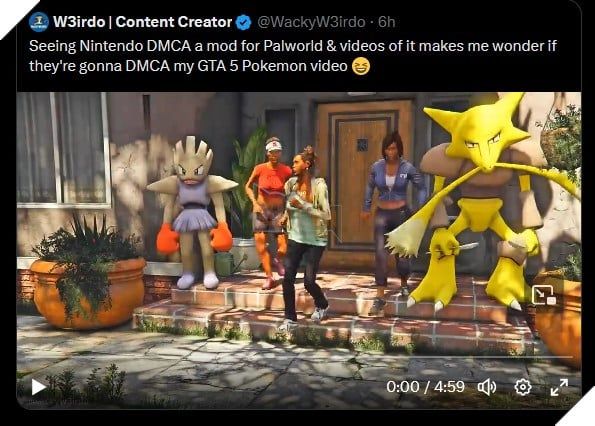 Nintendo đã bắt đầu can thiệp vào mod Pokémon cho Palworld, gây ra nhiều vấn đề cho modder.