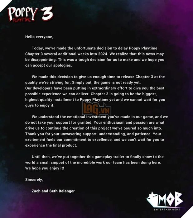 Poppy Playtime Chapter 3