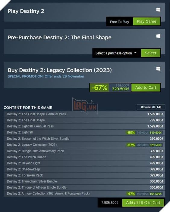 Destiny 2 bất ngờ công bố hợp tác với thương hiệu The Witcher chào đón Mùa mới 2