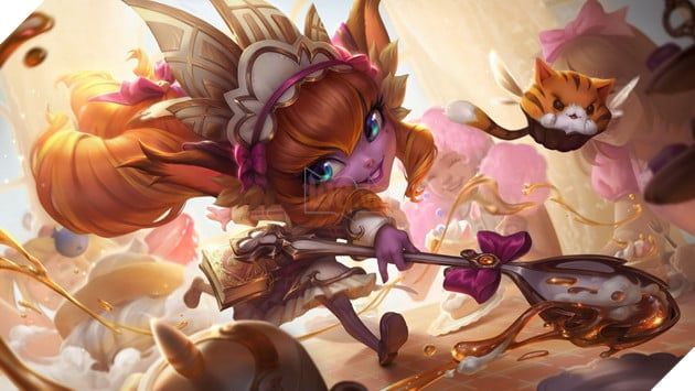 Riot Games đã giới thiệu thêm 4 Trang phục Tiệm Trà Ngọt Ngào mới cho Jinx, Lulu, Poppy và Rumble trong LMHT phiên bản 13.21