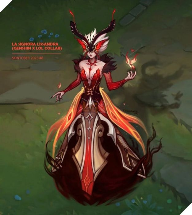 Game thủ tài năng đã kết hợp các nhân vật của LMHT và Genshin Impact để tạo ra những tác phẩm đặc sắc