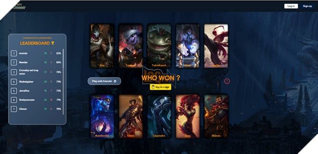 Trang web dự đoán kết quả ARAM của game thủ bị quá tải do số lượng người chơi quá lớn.