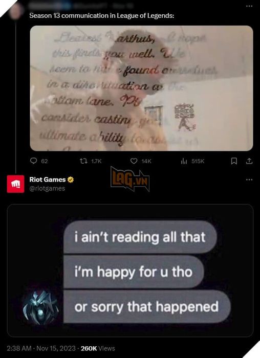 LMHT: Để giảm sự độc hại trong trò chơi, thành viên cấp cao của Riot Games bị đe dọa bởi các game thủ