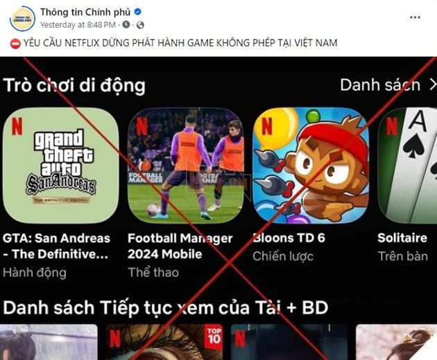 Có thể loạt trò chơi trên Netflix Games sẽ bị xóa khỏi Việt Nam