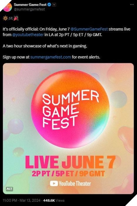 Summer Game Fest 2024 Đã Chính Thức Công Bố Ngày Giờ Lên Sóng 2